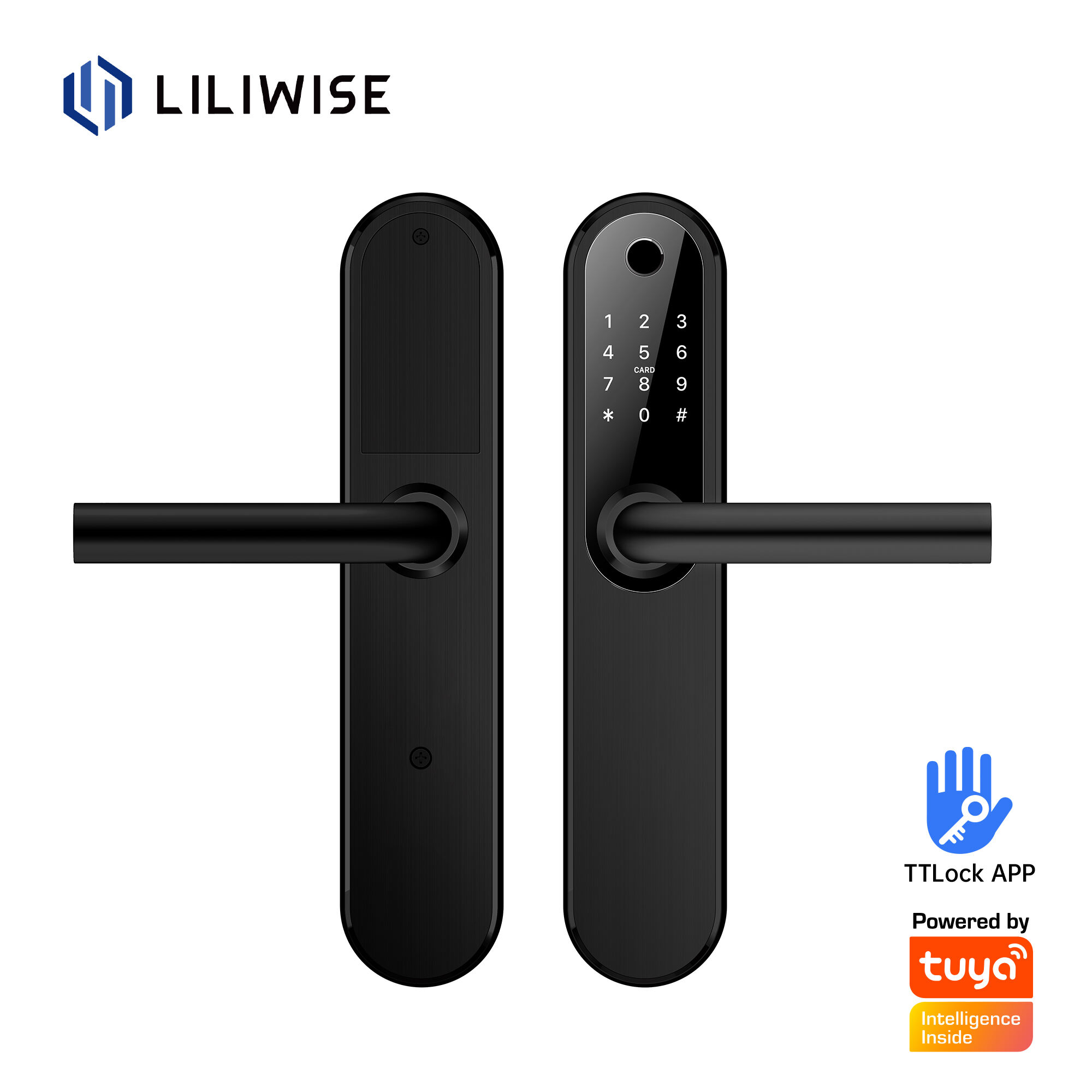 Amazon.co.jp: ハンドルレバー錠 スマート指紋ドアロッック指紋